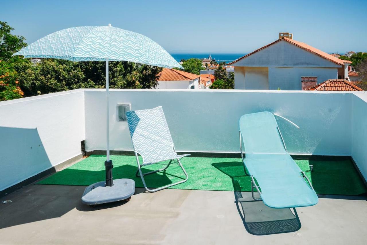 Amazing Seaview With Terrace - 5Min From The Beach Lägenhet Cascais Exteriör bild
